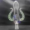 Colorful Nectar collector Glass Hookahs Bubbler Water pipe with Titanium Tip Nail and Keck Clip