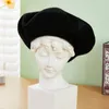 Berets Frauen Baskenmütze handgemachte Wollfilz Kunst Maler Hüte Mädchen Geschenk Herbst Winter Vintage Frau warme Street Fashion