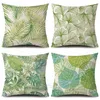 Rośliny tropikalne Wzór dekoracyjny poduszka rzut sofa rośliny liści drukowania poduszka bielizna 45x45cm dekoracja poduszka pokrywka BH7572 TQQ