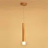 Hängslampor lukloy trä stick lampa ljus kök ö vardagsrum butik dekoration modern säng naturliga rörljus