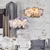 Lampes suspendues Design Clizia Lampe à suspension Lumières colorées Fleur Led Suspension Lumière Chambre Café