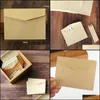 Verpakkingszakken 1000 stcs/lot vintage kraft paper envelope tas leeg bedankje Business Creative Storage Mini Small LX4382 Dayupshop Dhivz