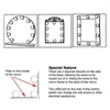 Компактные зеркала 10 светодиодных лампочек тщеславие зеркало зеркало световые лампы Компметическая лампочка регулируемая макияж