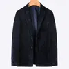 Men's Suits Men's Corduroy Blazer For Spring 2022 Business Casual Jacket Plain Black XL 6XL 7XL