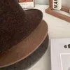 Boinas clásicas de lana suave fieltro Pork Pie sombrero Fedora para hombres mujeres Otoño Invierno ala ancha moda coreana chica gorra