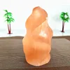 Decorative Figurines Natural Stone Orange Selenite Crystal Flame Freeform Room Decor Gypsum Meditation Spiritual ChakraHealing Stones And