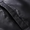 Yeni çizgili erkek ceketler pu deri ceket markası gündelik ceket jaquetas de Couro Man ceket dış giyim mmllh603