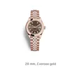 Luxury Woman Watch AAA Marka DATEJUST 28 mm Waterproof Automatyczne mechaniczne nadgarstek Rose Gold Relogio Feminino6662631