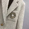 B91 Kvinnors designer blazers kl￤der IV tweed Autumn Winter Nya sl￤ppta toppar