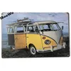 Plakat motocyklowy Vintage Bus Retro Metal Metal Znaki płytki Tin Plaque Plack Puba Garage Home Wall Deco 20x30 cm