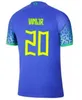 2022 Brazils Vini Jr. Piłka nożna Brasil Casemiro 22 23 Drużyna narodowa G. Jesus P.Coutinho Home Away Men Kit Kit L.paqueta T.Silva Pele Marcelo Football Shirt