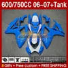 OEM Fairings Tank لـ Suzuki GSX-R600 GSXR750 GSXR600 K6 GSXR-750 06 07 154NO.95 GSXR 600 750 CC 600CC 750CC 2006 2007 GSXR-600 06-07 حقن العفن