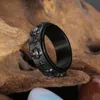 Hip Hop Edelstahl Skelett Casting Ring für Männer Sport Fingerschmuck