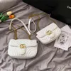 Bolsos de diseñador de lujo para mujer 2021, bolsos de hombro de terciopelo Marmont de alta calidad, monederos, cadena de oro, carta de moda, bolso cruzado, 26cm, moda para mujer, Marmont