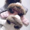 Vêtements chauds pour enfants bébé fille mode veste à capuche enfants fourrure chaude garniture fermeture éclair solide coton rembourré manteau enfants manteau