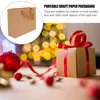 Gift Wrap 12pcs Kraft Paper Bags Handheld Shopping Party Retail Handle