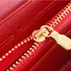 2022 Moda kadın debriyaj cüzdan çile deri cüzdanlar bayanlar uzun klasik çanta turuncu kutu kartı ile femmes cüzdan Klasik Harfler Anahtar madeni para 1002