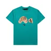 남자 티셔츠 T 셔츠 디자이너 Tshirt Palm Shirts 남자 소년 소녀 땀 티 셔츠 인쇄 곰 대형 조용한 캐주얼 천사