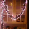 Strings LED Light 8 Verlichtingsmodi Waterdicht roze en witte Amerikaanse plug/EU -plug/uk plug kerstfeest Huis tuin decor #1218 A #487