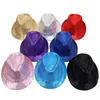 Berets Fashion Brilliant Glitter Sequins Hat Adult Unisex Dance Show Party Jazz Cap Stage Props Cowboy Performance