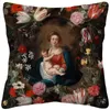 Cuscino Bellezza europea Donna Vintage Pittura a olio Copertura Tiri decorativi per divano 45X45cm Decorazione domestica