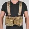 Giacche da caccia Army Molle Chest Rig Vest Tactical Military Duty Outdoor Paintball Combat Camouflage Bag Accessori