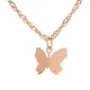 Japonais Coréen Vente Collier Petit Papillon Frais Tempérament Clavicule Chaîne Femme Personnalité All-match Collier Simple Coréen 307A