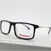 Fashion V PS03E leichter Herrenrahmen rechteckige Metallschürze Brillen Vollrand 51-17-140 große Planke für verschreibungspflichtige Brillen Komplettset-Etui OEM