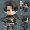 Attaque d'anime 10cm sur la figure Titan Levi Ackerman Figurine Cute Fighting Ver 390 PVC Action Figure Collectible Modèle Toys T200713303726521