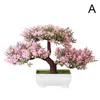 Dekorative Blumen Künstliche Pflanzen Willkommen Kiefer Bonsai Kleiner Baum Topf Topf Dekor Tisch Home Office Garten Ornamente Gefälschte L6F8