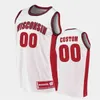 Basquete Custom Wisconsin Basketball costurou Jersey Lorne Bowman II Tyler Wahl Steven Crowl Jahcobi Neath Jordon Davis Carter Gilmore Car