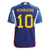 2023 Japão home Soccer Jersey 22/23/24 equipe nacional MINAMINO HONDA NAGATOMO KAMADA MACHINO Camisa OSAKO KUBO HARAGUCHI JAPÃO uniformes de futebol