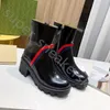 2022 Femmes Designer Boots Martin Boot Fashion High Heels Chaussures d'hiver sans glissement grossières Taille 35-42