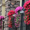 Kwiaty dekoracyjne sztuczne fioletowe ściany wiszące rośliny koszyków na romantyczne przyjęcie weselne balkon dekoracji ogrodu DIY Silk Fake Orchid