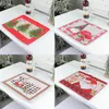 Julhemdekoration Isoleringsmattor Tryckta Placemats Restaurang Party Arrangement Mats