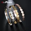 Elsemode St Benedict Bracelets Bangles Women Amulet Titanium Steel High Posledated Church Cross Brangle Direwry Dired312H