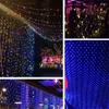 Cuerdas de 1,5 M x 1,5 M para exteriores, cadena de jardín de hadas, luz de red Led, decoración de árbol de fiesta de Navidad para boda