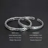 Tung solid 999 Pure Silver Ed Bangles Mens Sterling Silver Armband Vintage Punk Rock Style Armband Man Cuff Bangle G0916283E