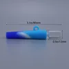 Cool Colorful Silicone Portable Pyrex Thick Glass Pipes Dry Herb Tobacco Cigaretth￥llare Catcher Taster Bat One Hitter Mini Smoking Tube Handpipes