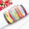 10 couleurs bohème marque Bracelet armure coton Bracelet d'amitié tissé corde chaîne amitié Bracelets pour Friends2225