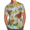 Chemises décontractées pour hommes Vintage Guitare 3D Printd Été Respirant Plage Chemise Hawaïenne Hommes À Manches Courtes Streetwear Surdimensionné Harajuku