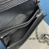 Tasarımcı çanta zincir kayış togo kadın cüzdanlar gümüş toka akşam çantası bütün inek derisi kart tutucu çanta moda orijinal deri uzun cüzdan kutu ile birlikte
