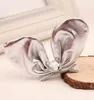 2022 Fashion Metallic Rabbit Ear Girl's Ponytail Wstążka Wstążka Ald Hair Clip DIY Hair Accessories Festival Barrette Headwear