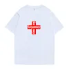 surpemacy Luxury brand cross T-Shirt Uomo Belief top Parody tee maschio Moda donna estate Coppia ragazzo Ragazza a maniche corte ins designer di alta qualità