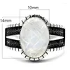 Klaster Pierścienie Klasyczny Natural Moonstone Pierścień Sterling Silver 925 Turkiscy mężczyźni i kobiety ręcznie robione trend punkowy styl luksusowy prezent biżuterii