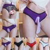 Underpants Sissy Pouch Panties Sexy Briefs For Men Penis Sleeves Lingerie Lace Backless Gays Low Waist Men's Underwear