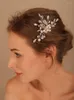 Copricapo Spose in cristallo di perle Pettini per capelli Moda Accessori da sposa Festa Prom Diademi per le donne Copricapo da sposa Copricapo fatto a mano