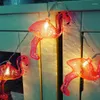 Strängar 1,5 m 10Led Fairy Flamingo String Light Garland Battery Indoor Holiday Wedding Party Girl Bedroom Decoration LED