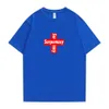 Surpemacy Luxusmarke Kreuz T-Shirt Männer Glaube Top Parodie T-Shirt männlich Mode Frauen Sommer Paar Junge Kurzarm Mädchen Ins hochwertiger Designer