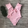 Dames badmode 2022 sexy vrouwen monokini één stuk zwempak stok stevig push -up pad zwemkostuum strandkleding badkleding pak